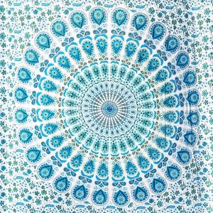 Blue Paisley Wall Tapestry